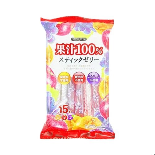 Ribon 100% Fruit Juice Stick Jelly 15pcs 225gx12