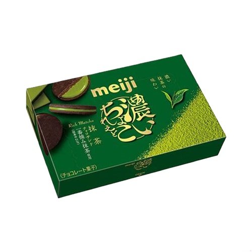 Meiji Rich Chocolate Biscuit Sandwich Matcha Chocolate 96gx5x9
