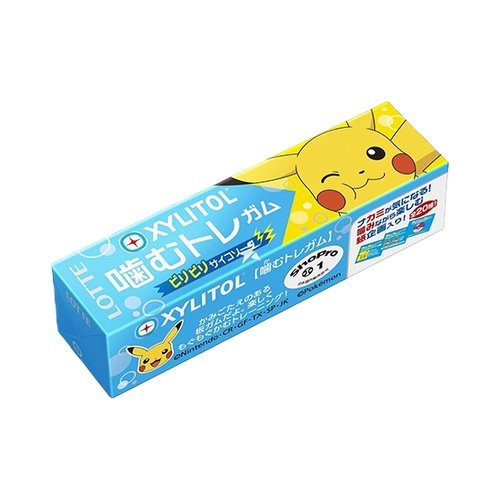 Lotte Xylitol Bubble Gum Pokemon Strong Soda 9 Pcs 26gx15