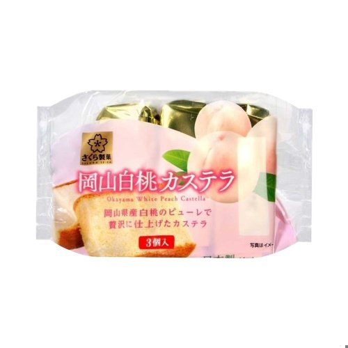 Sakura Seika White Peach Cake 3pcs 120gx12