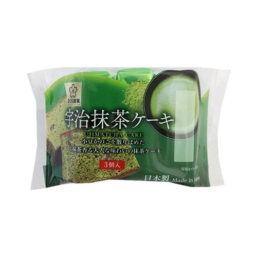 Sakuraseika Uji-Matcha Cake 3pcs 120gx12