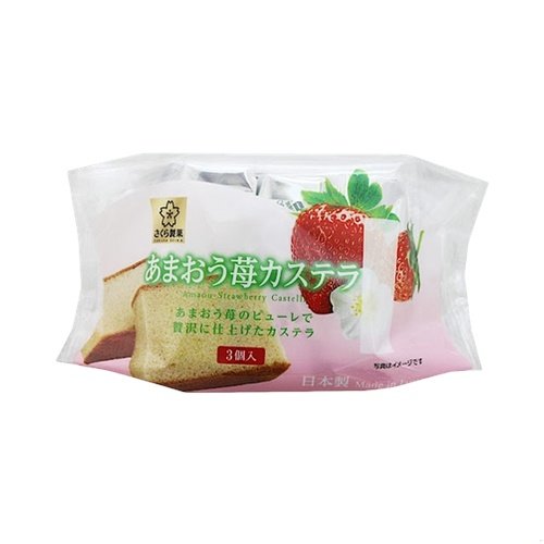 Sakuraseika Amaou Strawberry Cake 3pcs 93gx12