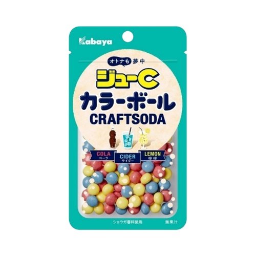 KABAYA Juicy C Color Ball Craft Soda Candy 45gx10
