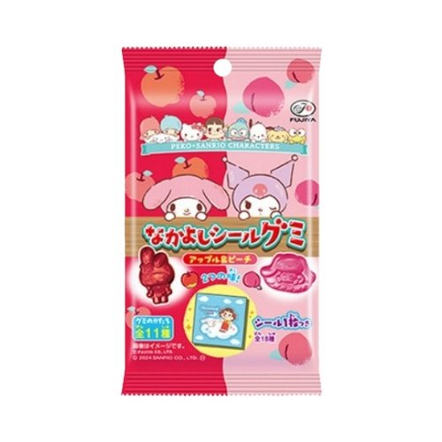 Fujiya Peko Sanrio Nakayoshi Seal Gummy 6pcs 19gx20x8