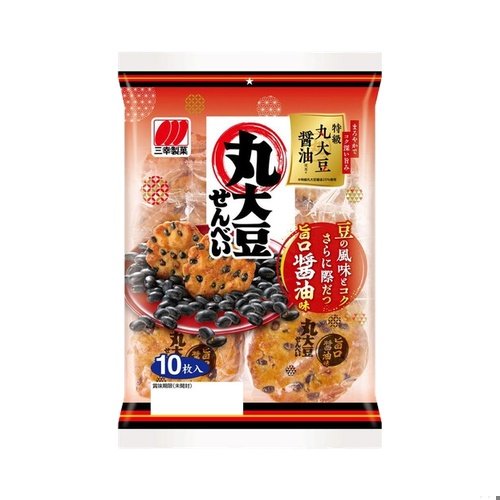 Sanko Whole Soy Crackers Soy Sauce Export 10 Pcs 100gx12