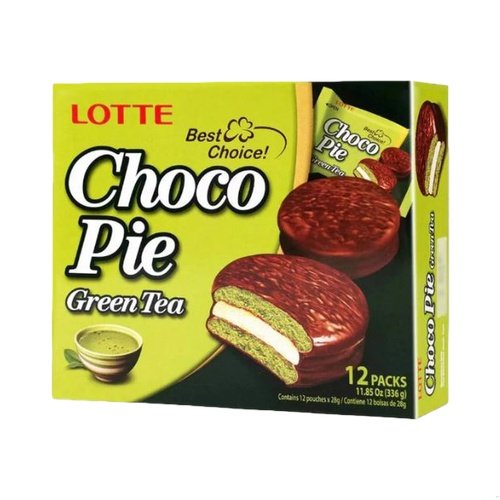 Lotte Chocopie Green Tea Flavor 336gx8