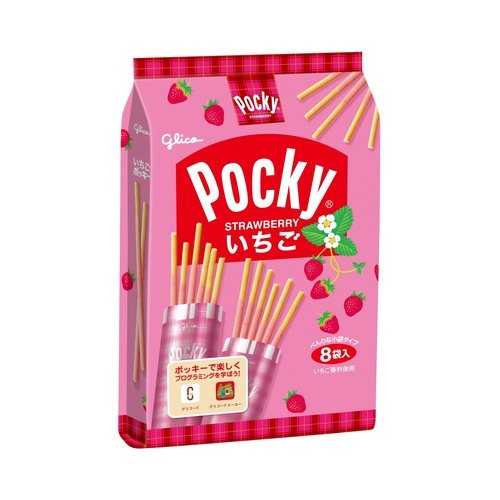 Glico Strawberry Pocky 8 Bag 93.6gx6x8