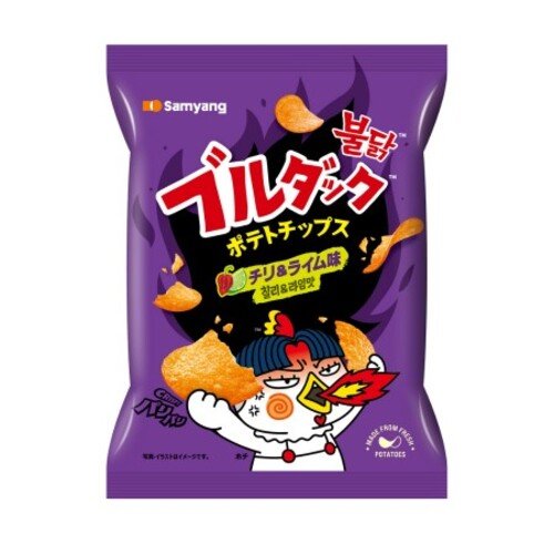 Samyang Buldak Potato Chips Habanero & Lime 55gx20