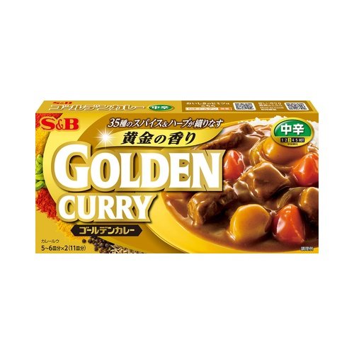 S&B Golden Curry Jp Mid.hot 198gx10x6