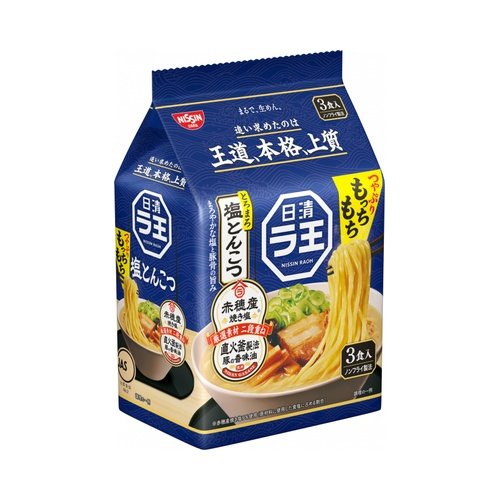Nissin Raoh Salt Tonkotsu Ramen 3 Packs 258gx9x2