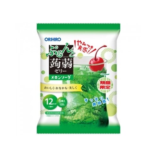 Orihiro Purunto Jelly Melon Soda 6 P 120gx24