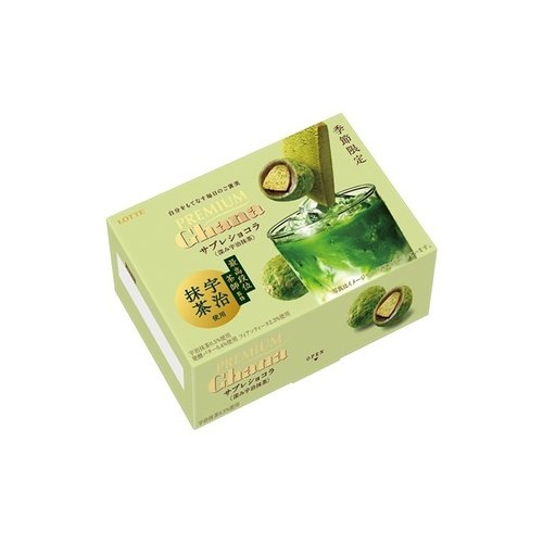 Lotte Premium Ghana Matcha Chocolate Sable 49gx8x10