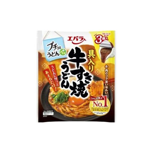 Ebara Petit Udon Sauce Sukiyaki With Beef Ingredients 126gx12