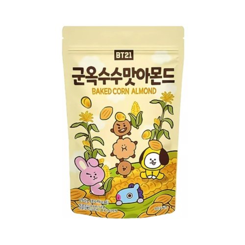 BT21 Baked Corn Flavor Almond 180gx20
