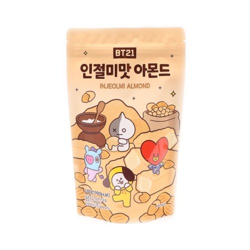 BT21 Injeolmi Flavor Almond (bean Powder) 180gx20