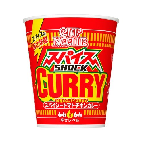 Nissin Cup Noodles Curry Spice Shock 82gx20
