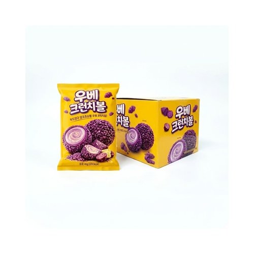 Sunwoo global Ube Crunchy Ball 60gx8x8